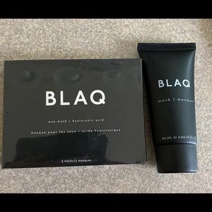 Blaq eye mask and face mask